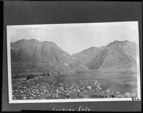 Looking into the mouth of Kern River Canyon (East