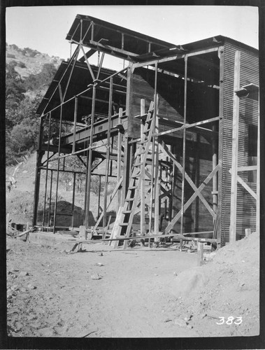 The power house of Tule Plant while under construction