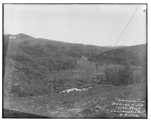 Big Creek Transmission Line right-of-way