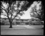 Three neighboring, electric kitchen, apartment houses