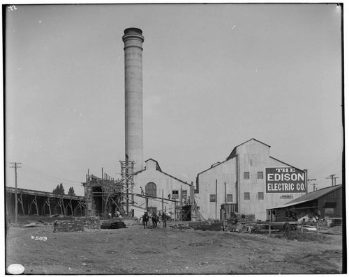 Rear view of Los Angeles #3 Steam Plant