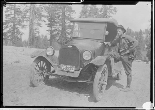 Big Creek, Florence Lake Dam - First car to drive over Kaiser Pass