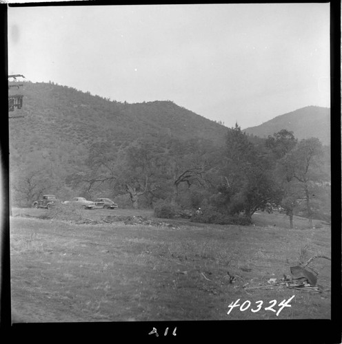 Big Creek Powerhouse #3 - View of original ground, housing site. Camera at P.O.T. #3 looking toward sites 8