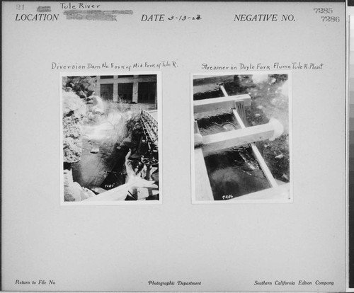 Kaweah #3 - Diversion Dam North Fork of Middle Fork