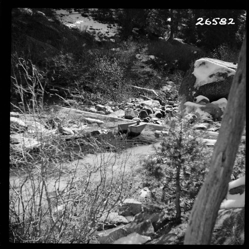 Big Creek, Huntington Lake Dams - Big Creek below Huntington Lake