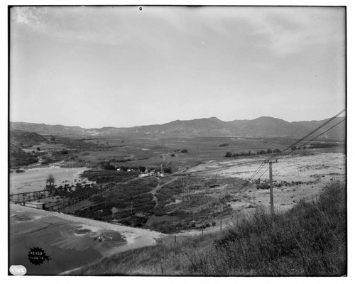 Kern River & Borel Transmission Line - General view of dam site of Big Reservoir