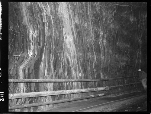 Big Creek - Mammoth Pool - Tunnel showing rock formation