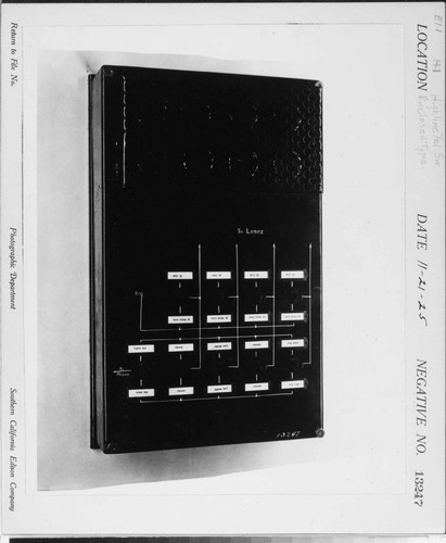 E1.1 - Electric Equipment misc. - 4 line Enclosed type