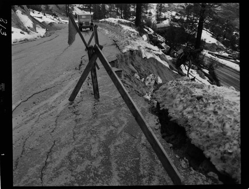 Big Creek - Mammoth Pool - Flood damage to main access road