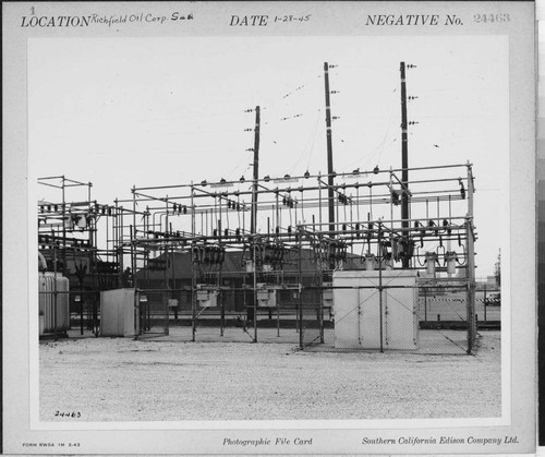 Richfield Oil Corp. Substation