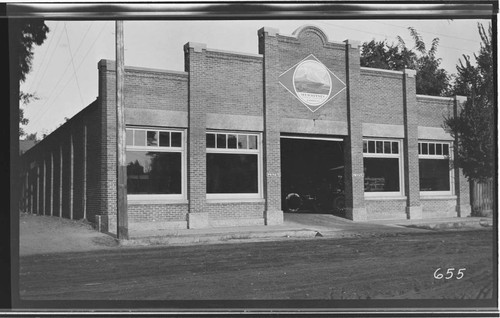 The company garage at Visalia