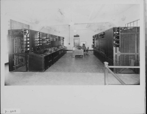 San Bernardino Substation Operating Building with operator at desk