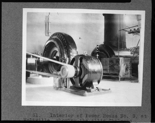 Interior of Powerhouse #3 at Holtville showing the Allis Chalmers