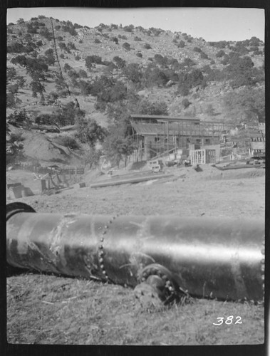 The power house of Tule Plant while under construction