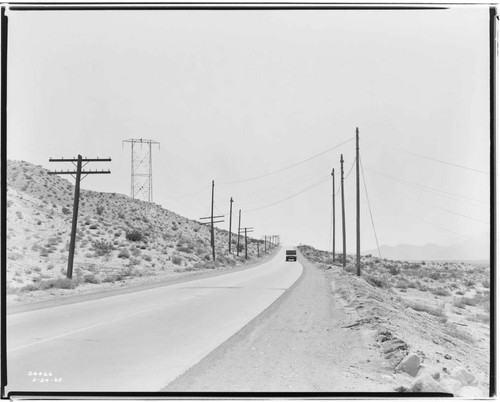 Boulder-Chino Transmission Line (3rd) - Guard Poles at Highway 70
