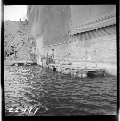 Big Creek, Huntington Lake Dams - Dam 1 Upstream face