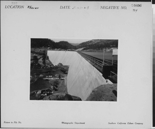 Big Creek, Shaver Lake Dam