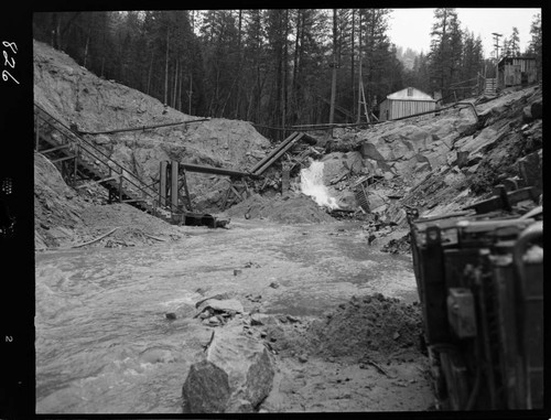 Big Creek - Mammoth Pool - Shakeflat, general view after storm