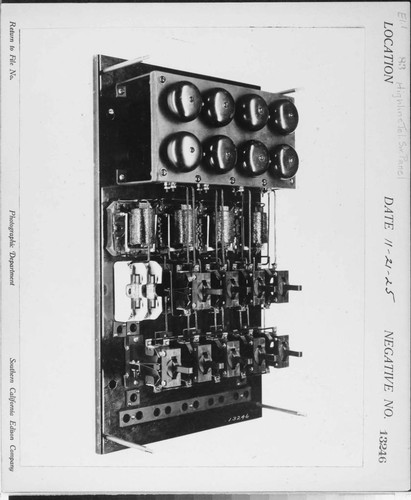 E1.1 - Electric Equipment misc. - 4 line Enclosed type