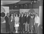 Young people touring SONGS Visitors Center during construction of Unit 1