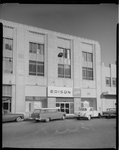 Edison local office interior offices, lunch room and exterior front. with 7 variants