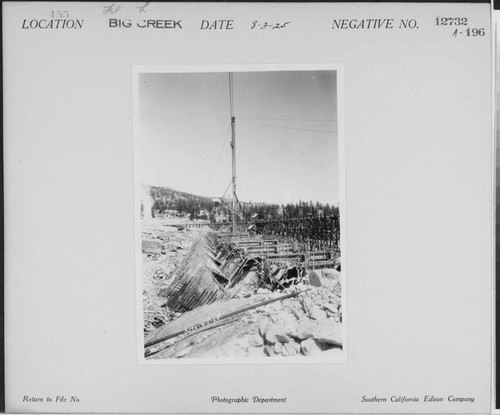 Big Creek, Florence Lake Dam - Construction of multiple-arch dam