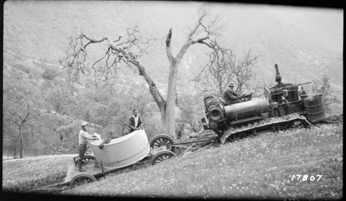 Tule River Powerhouse - Rebuilding Flume Line