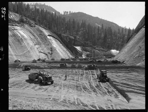 Big Creek - Mammoth Pool - General view of fill operation