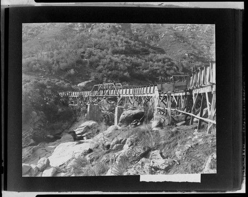 Tule Powerhouse - Nelson Fork Flume crossing at Doyle Fork