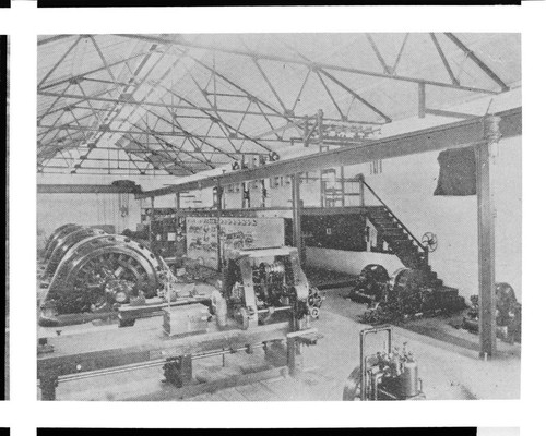 The interior of Santa Ana River #1 Hydro Plant