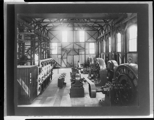 The interior of Kaweah #1 Hydro Plant