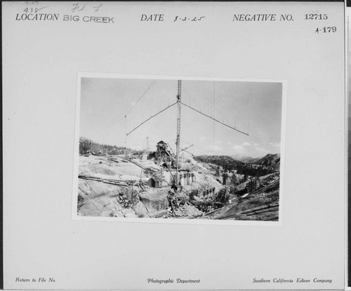 Big Creek, Florence Lake Dam - Construction of multiple-arch dam