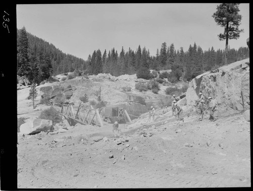 Big Creek - Mammoth Pool - Drilling on Daulton Creek access road