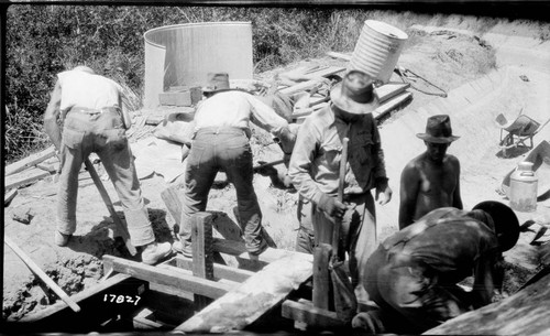 Tule River Powerhouse - Rebuilding Flume Line