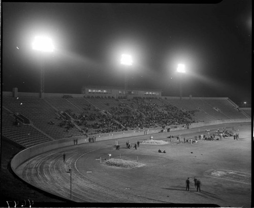 Outdoor lighting at stadium