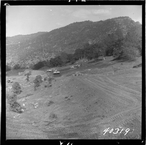 Big Creek Powerhouse #3 - Progress picture showing excavating for house sites 20