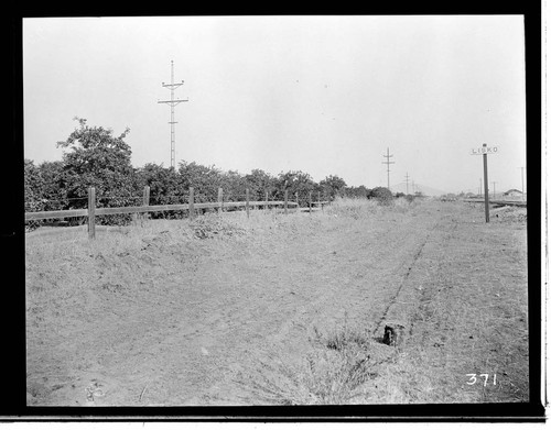 The steel pole line near Porterville