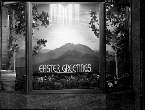 Easter display window