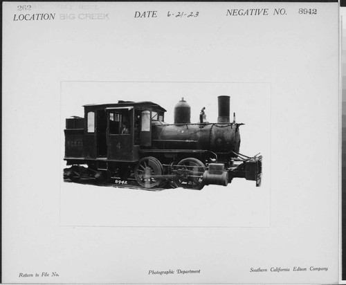 Big Creek, Miscellaneous - Baldwin 15 ton locomotive at Cascada 0