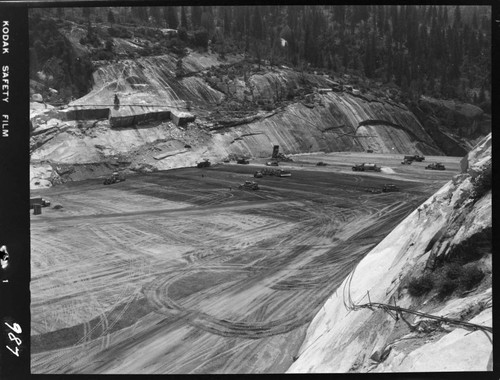 Big Creek - Mammoth Pool - General view of fill operation