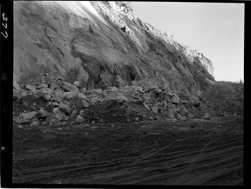 Big Creek - Mammoth Pool - Excavation on west abutment of damsite