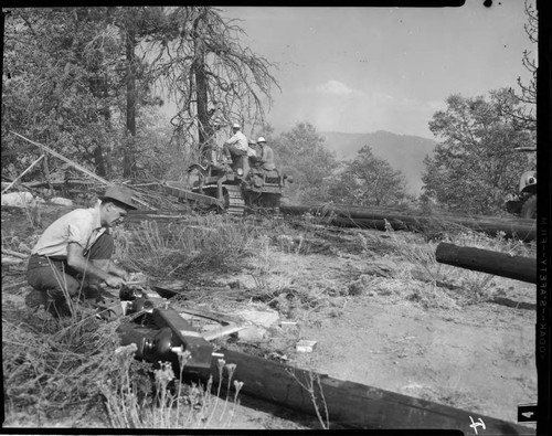 San Bernardino wildfire in 1956