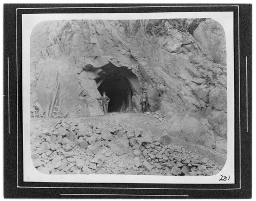 Mouth of the tunnel for the flowline at Kern River #1 Hydro Plant