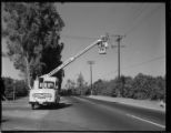 Streetlight placement using a bucket truck