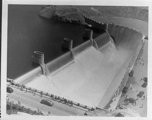 When Lake Mead finally filled in 1941, Hoover Dam's spillway overflowed