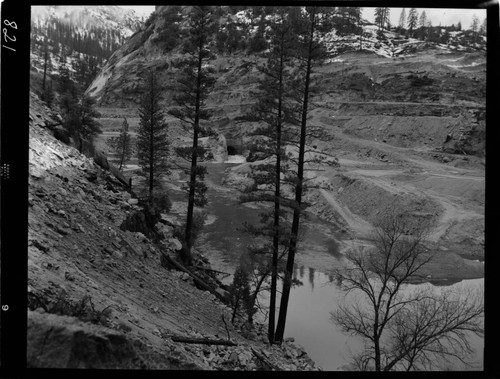 Big Creek - Mammoth Pool - Diversion tunnel after heavy rain