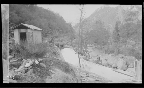 The Marble Fork headworks at Kaweah #3 Hydro Plant