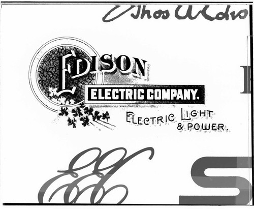 The Edison Electric Company logo or letterhead