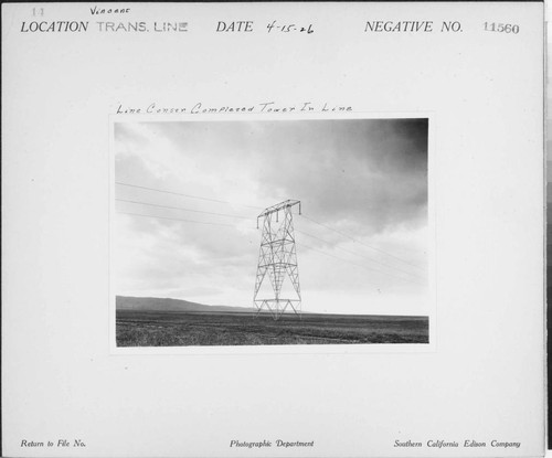 Vincent Transmission line - Line construction