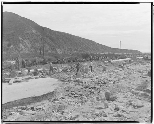 Lytle Creek, Fontana Powerhouse - Storm Damage Fontana pressure-line